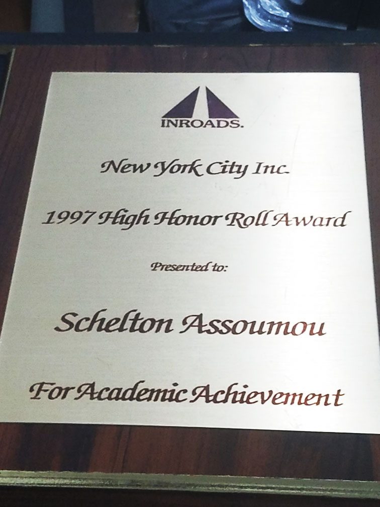 Inroads 1997 High Honor Roll Award